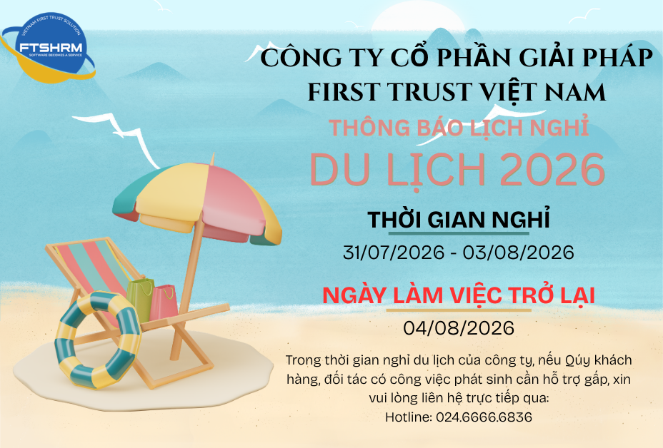Thông báo lịch nghỉ du lịch 2026